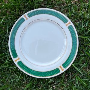 Majesty Fine China Malachite Green Set Gold Trim 8420